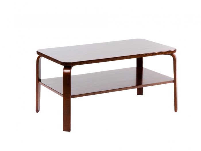 Coffee table Airol 001759, cherry color, veneer materials