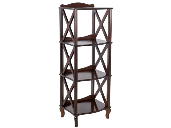 Bookcase rack Juliet 005835, walnut color, mdf materials, veneer, lmdf