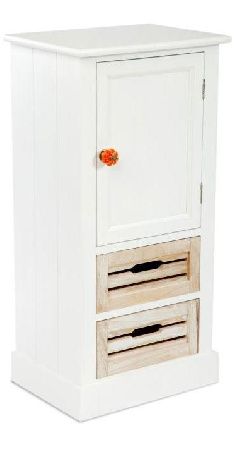 Chest of drawers HX19-207, white wood, table top. white