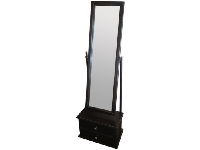 Mirror with Selenium tube 000345, wenge color, mirror materials, mdf, beech