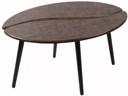 Coffee table Arabica 005010, brown color, lmdf materials, wood