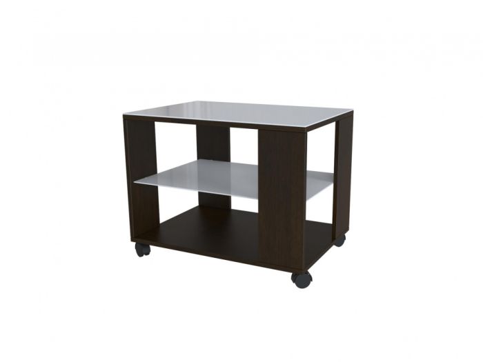 BeautyStyle 002300 coffee table, wenge color, materials glass, chipboard