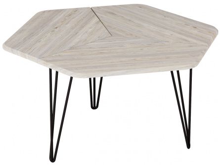 Oldem 006343 coffee table, grey color, lmdf materials, metal