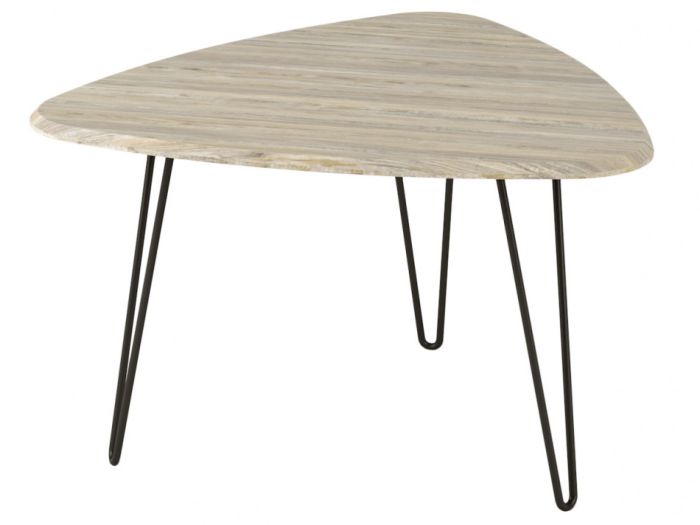 Coffee table Spring 006684, natural scania color, mdf materials, metal