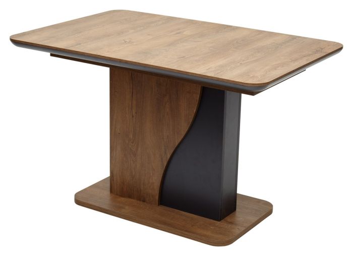 Table M-city SIRIUS 60927, chipboard oak, mdf oak Kansas/ graphite