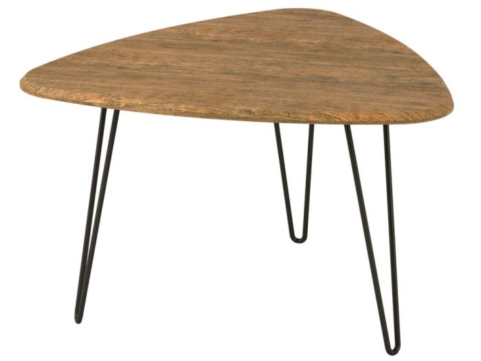 Coffee table Spring 006682, American oak color, mdf materials, metal