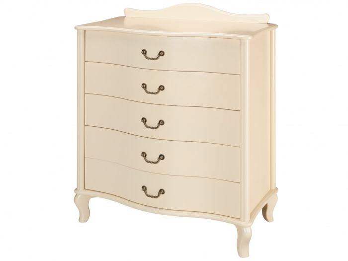 Juliet 005771 chest of drawers, champagne oak color, mdf materials, veneer, lmdf