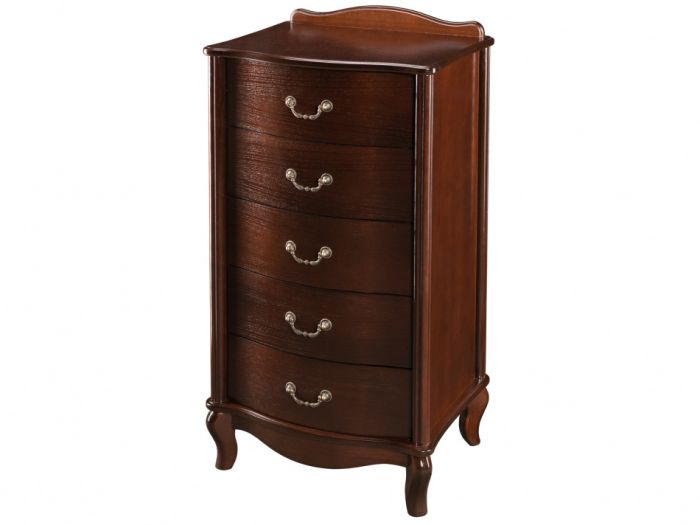 Juliet 005774 chest of drawers, walnut color, mdf materials, veneer, lmdf