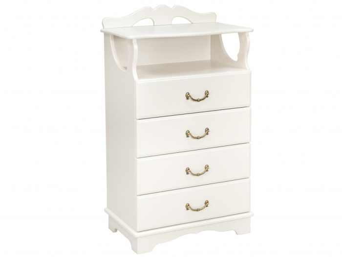 Chest of drawers Elegia 005781, milk oak color, mdf materials, veneer, lmdf