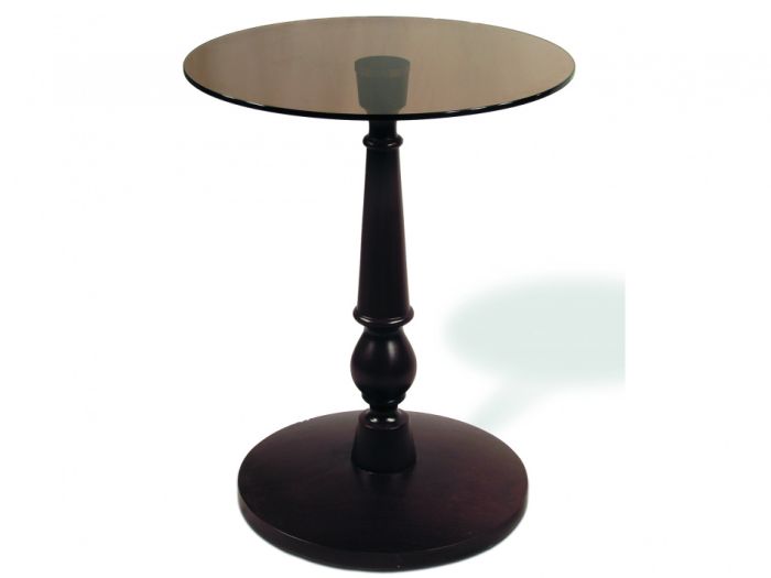 Coffee table Rio 000175, wenge color, materials glass, beech, veneer