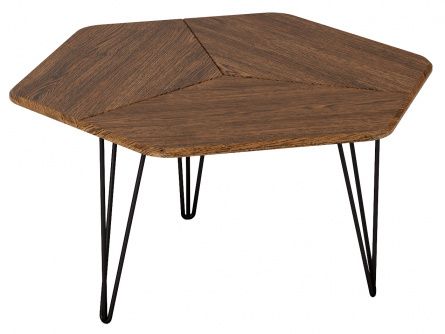 Oldem 006345 coffee table, brown color, lmdf materials, metal