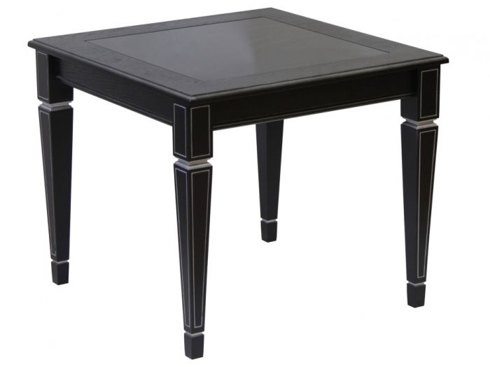 Vasco 002112 coffee table, wenge/silver color, beech materials, glass, mdf, oak veneer