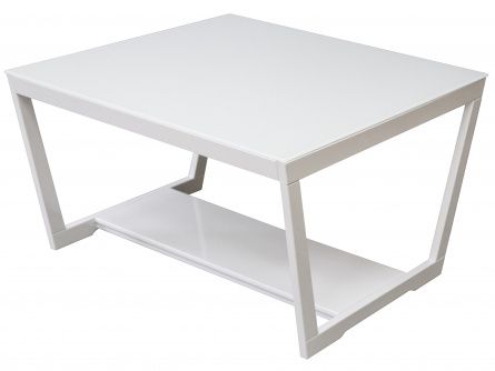 BeautyStyle 005275 coffee table, color white, materials beech, mdf, glass