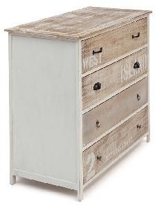 Tetchair ISLAND chest of drawers 10968 butter white/brown (ivory/brown)