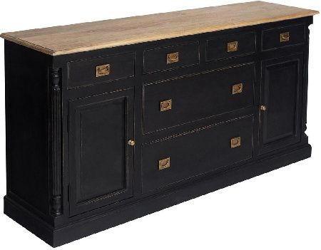 Chest of drawers Secret De Maison Black Label 12925 black/natural