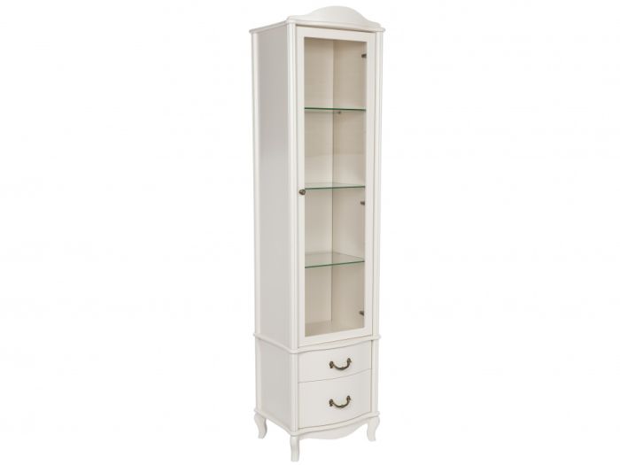 Juliet 005828 display cabinet, milk oak color, mdf materials, veneer, lmdf,mirror, glass