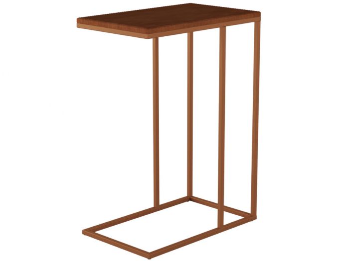 Table pressed with Agami 006674, color carif/copper, mdf materials, metal