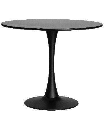 MIA kitchen table, black countertop, black base