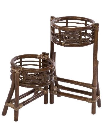 Flower stand 15/25 B, rattan brown