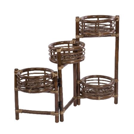 Flower stand 15/27 B, rattan brown