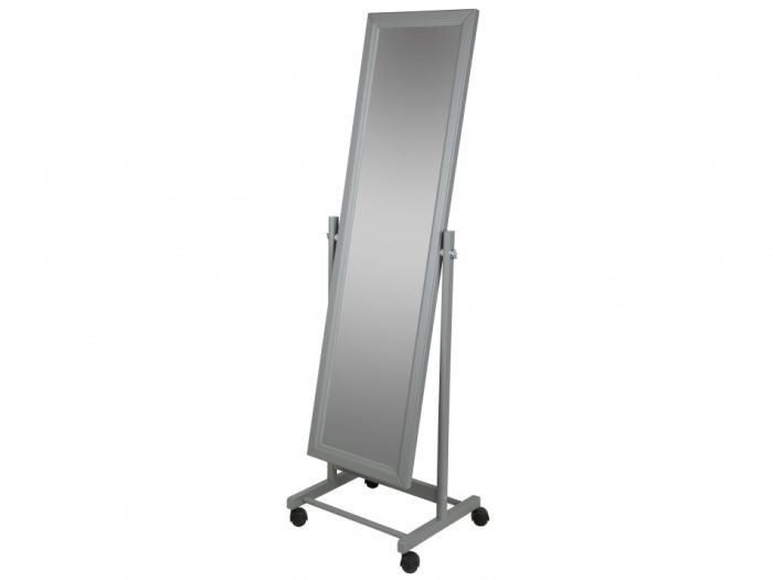 Floor mirror In 27H 006582, color grey, materials mirror, wood