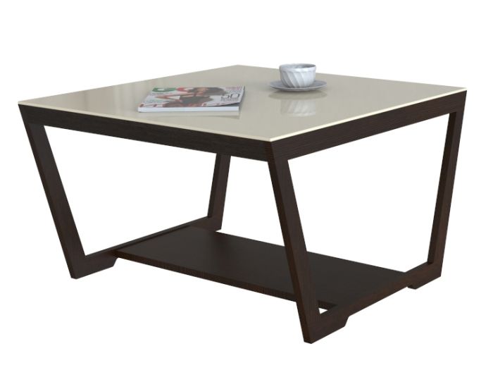 BeautyStyle 000139 coffee table, wenge color, beech, mdf, glass materials