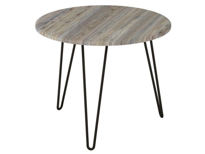 Coffee table Reed 006357, grey color, lmdf materials, metal