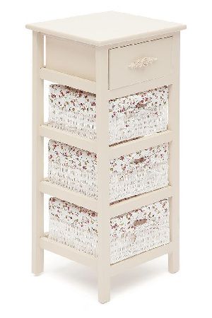 Bedside table Tetchair Fantasie 4 9740 butter white (ivory)