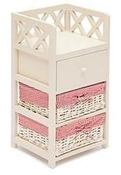 Bedside table Tetchair Cage 3 9750 butter white (ivory)