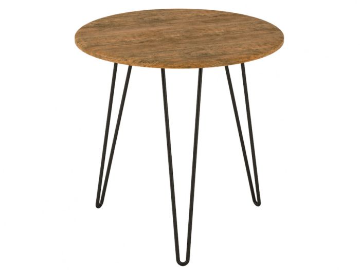 Coffee table Reed 006358, brown color, lmdf materials, metal