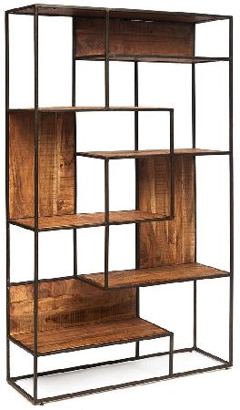 Shelving Rack Tetchair Stall 12981 hela/natural metal