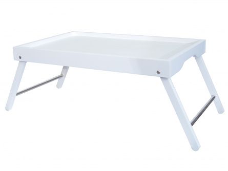 Table tray Selena 004792, color white, materials beech