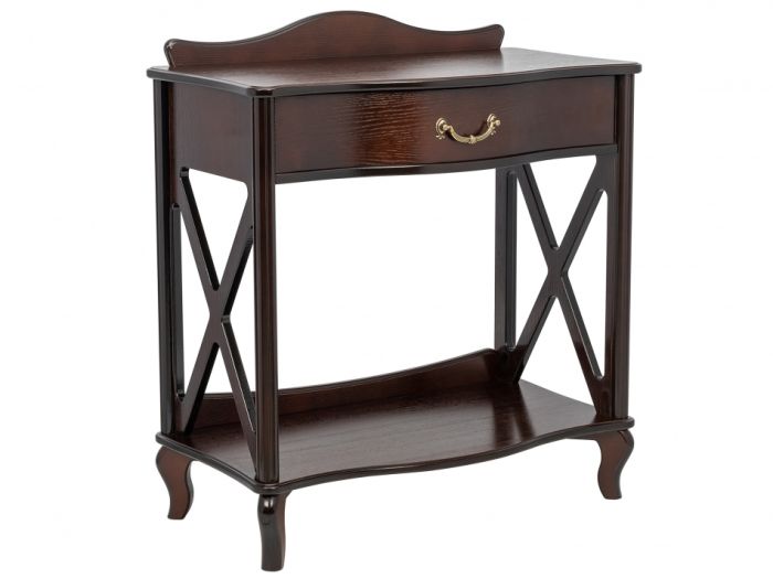 Console Juliet 005785, walnut color, mdf materials, veneer, lmdf