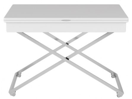 Table transformer ANDRE 006679, color white, mdf materials, metal