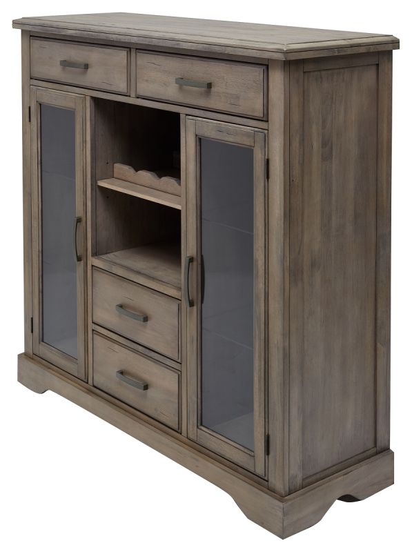 Buffet in the living room M-city CR18266 59865, wood grey, wood wire brush grey #g538