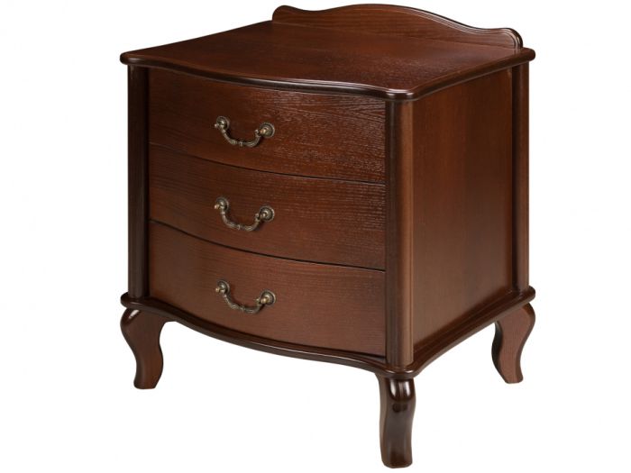 Bedside table Juliet 005826, walnut color, mdf materials, veneer, lmdf