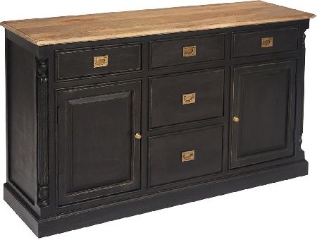 Chest of drawers Secret De Maison Black Label 12927 black/natural