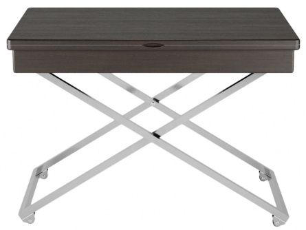 ANDRE 006678 transformer table, wenge color, mdf materials, metal