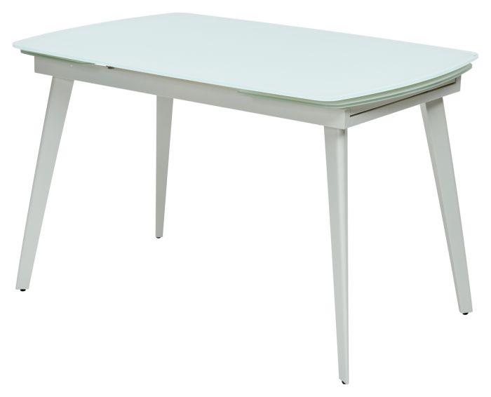 M-city ELIOT 60139 table, white metal, white glass