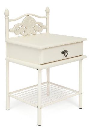 Bedside table Tetchair CANZONA 10391 White (butter white)