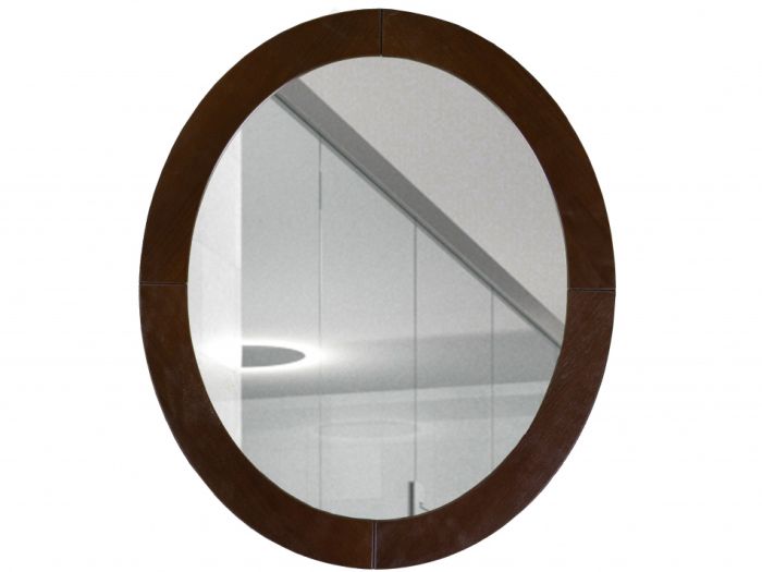 Mounted mirror Berger 004911, dark brown color, mirror materials, lmdf