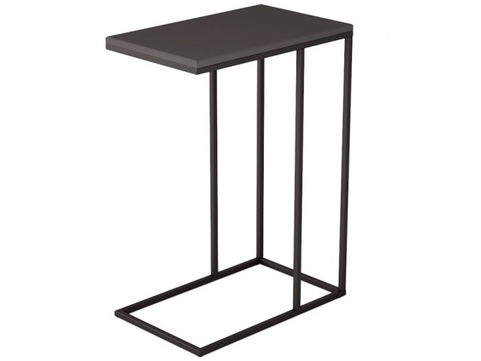 Table pressed with Agami 000978, color black, mdf materials, metal