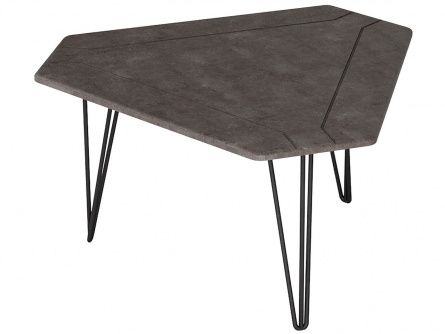 Coffee table Tet 450 006669, color grey concrete, mdf materials, metal