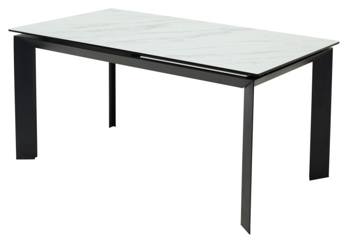 M-city CREMONA 61174 table, white metal, porcelain stoneware, white marble