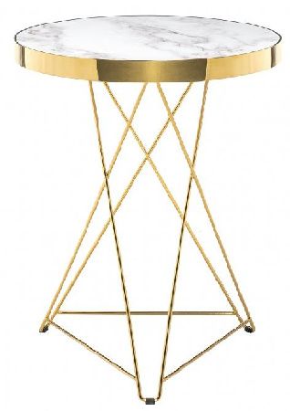 Woodville table 11769 Milena white / gold