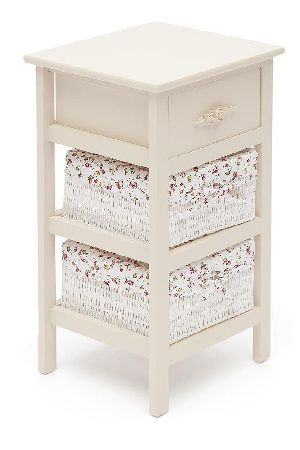 Bedside table Tetchair Fantasie 3 9741 butter white (ivory)