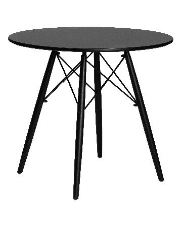 Kitchen table DOBRIN CHELSEA`80 BLACK, countertop black, base black