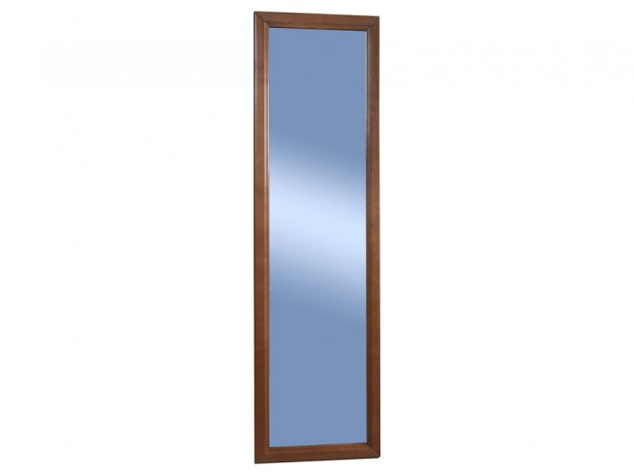 Wall mirror Selena 000342, medium brown color, materials beech, mdf, mirror