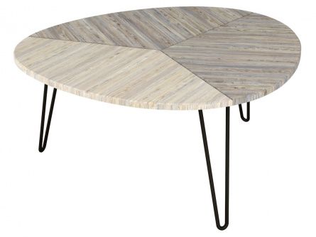 Eyton 006362 coffee table, grey color, lmdf materials, metal