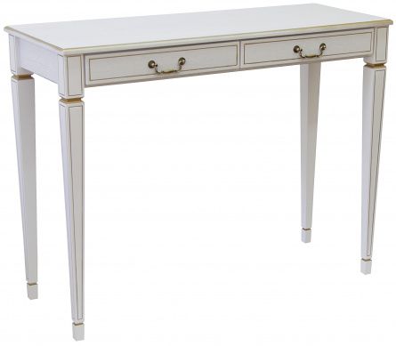 Vasco 001737 console, color white ash/gold, materials beech, mdf